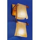 05-2318-S4-E7 U Wall sconce in Golden amber and hand made glass by LEDS
