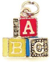 Baby Block Enameled Charm by Judith Jack