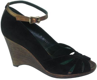 Donald Pliner Macia Women's Retro Open Toe Wedge