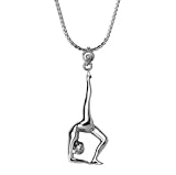 Viparita Dandasana - Small Sterling Pendant on 16 Chain