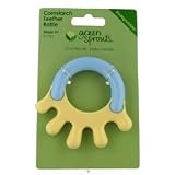 GreenSproutsBPAFreeCornstarchHandTeether-Blue