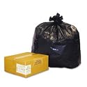 Webster Reclaim 100(TM) Trash Can Liners, 31-33 Gallons, 1.35 Mil Thick, 33in. x 39in., Black, Box Of 100