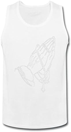 DIY GG Hands Rosary Cross Jesus Sleevesless Tank Top for Mens