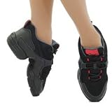 Capezio Women's DS11A Fierce Dansneaker,Black/Red,13.5 M US