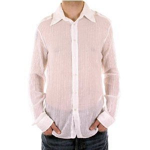 D&G, Dolce & Gabbana long sleeve white shirt. DGM3094