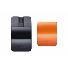 Sony - VGPBMS15/B.CE - Souris laser Bluetooth avec 2 coques - Noir et Orange