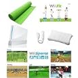 Nintendo Wii System + Wii Fit, Balance Board Mat Bundle