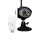 Wireless Security Camera 2.4ghz 450 Foot Transmission 20 Ir Led Light Usb Receiver by Cobra Digital