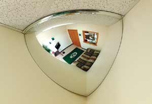 18 90 Degree Acrylic Quarter Dome Mirror