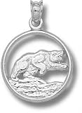 Baylor Bears Solid Sterling Silver Bear Pendant
