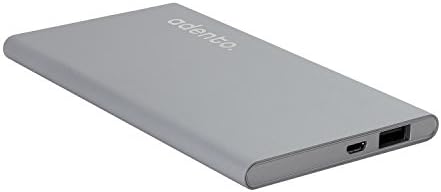 Adento 6500 mAh External Battery USB Portable Charger Ultra Thin Power Bank, ultra portable Back Up Battery Pack for Peak Performance in High Quality Aluminum Body, external battery for iPhone 6, iPhone 6 Plus, iPhone 5, all iPad generations, iPod, Nexus and many more makes and models, rapidly recharges all USB powered devices as fast as a wall charger, mobile battery pack for traveling, hiking & the outdoors; Color: Silver