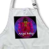 Yves Creations African-American Angels - African-American Angel Baby Girl Praying With Text - Aprons