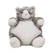 GREY TABBY CAT PLUMPEE PLUSH TOY 9"