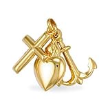 Jewelco London 9ct Yellow gold Faith, Hope & Charity Charm ( 1.6g )