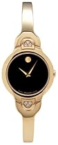 Movado Women's Kara Diamond Accented Bangle Bracelet Watch #0605490