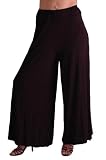 Carly Ladies Trendy Cool Flared Jersey Pants Trousers