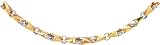 14K Two Tone Gold Fancy Link Bracelet 8.5
