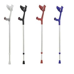 Magic Soft Anatomic Crutch Grey Ergonomic Handles