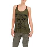 Michael Stars Cap D Antibes Racerback Tank, One Size, Vert