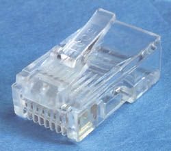 RJ45 8C Modular Connectors For Flat Cable 10 Pcs.