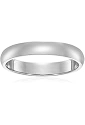 Men's 14K White Gold 4mm Light Comfort Fit Wedding Band