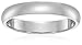 Amazon Collection Men's 14K White Gold 4mm Light Comfort Fit Wedding Band