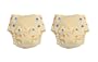 BabyKicks 2 Pack Organic One Size Fitted Diaper, Natural