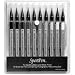 SpotPen Black & White Print Retouching Pen Set, Set of 10 Pens from Light Gray to Dark Black