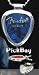 PickBay Chrome Guitar Pick Holder Pendant Necklace w Adjustable Nickel Chain Necklace & PICK Set