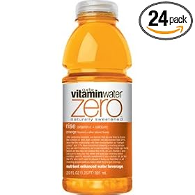 Glaceau Vitamin Water Nutrient Enhanced Water Beverage ZERO, Rise Orange, 20 oz...
