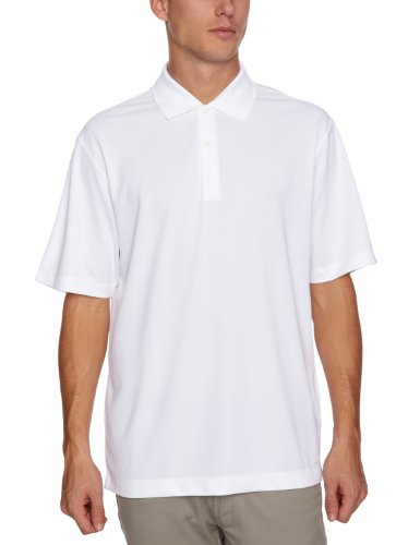 Nike Men's Dri-FIT Tech Solid Golf Polo Shirt, White/Black, X-Large