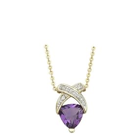 Amethyst And Diamond Necklace
