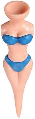 Dash Bustier - Set of 6 Pcs Funny Divot Golf Gag Tee Holder Golf Golf Tees Blue Bikini Sexy Lingeries Tee - Great for Recreation At Your Office