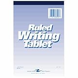Writing Tablet, 6"x9", 100 Sheets, Wide, White (ROA63046)