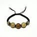 Hand-knotted 3-Bead Yellow Jade Bracelet - Adjustable Cord