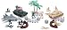 U.S. Military Strike Force Playset: Bucket with 58 pieces of 2 inch 1/35th Plastic Army Men, Tanks, and Scenery