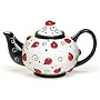 Adorable Ladybug Teapot! Ladybug and Swirls Teapot for Kitchen Decor and Teas and Ladybug Collectors