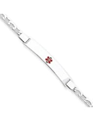 7 Inch 14k Gold White Gold Medical Jewelry Bracelet