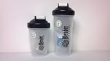 Black Blender Bottle Variety Pack- (1) 28 Oz (Large) + (1) 20 Oz (Mini)