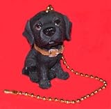 BLACK LABRADOR lab Ceiling FAN PULL chain home decor