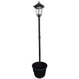 Buy Gamasonic GS-99PL Black Windsor 87-Inch Solar Lamp with 18-Inch Planter and Super... by Gamasonic