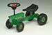 GREEN MINI TRACTOR SCOOT-ALONG - For younger kids. Working steering wheel and horn.