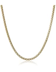 10K Gold 2mm Box Chain Necklace, 16"