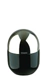 Typhooon Capsule Gloss Black Glazed Ceramic Small Storage Canister with Stainless Steel Airtight Lid