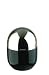 Typhooon Capsule Gloss Black Glazed Ceramic Small Storage Canister with Stainless Steel Airtight Lid