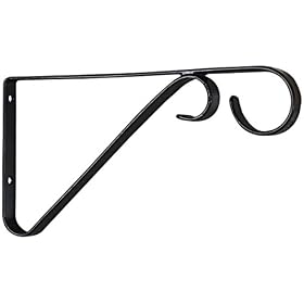 Click here to buy Stanley Hardware V2653 6-Inch Plant Bracket, Black by Stanley.