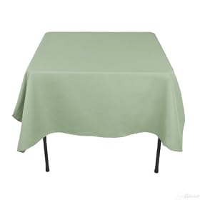 70 Inch Square Polyester Tablecloth Sage70 Inch Square Polyester Tablecloth