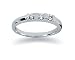 0.15 Three Stone Diamond Ring in 14k White Gold