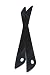 Orka A17000 Toast Tongs, Black