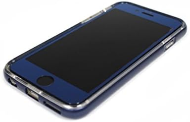 iPhone 6 / 6s LED Flashing Case (Navy) COMBO w/ Front Screen Tempered Glass Screen Protector (Navy)